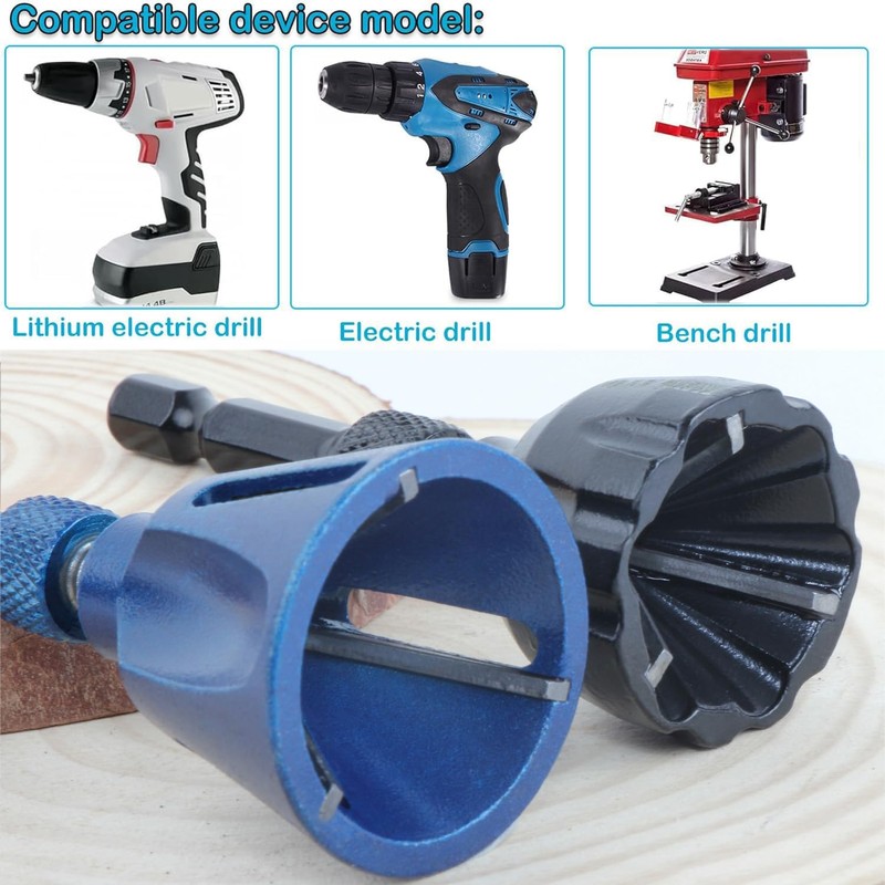 Yuentoen Deburring Chamfer Tool with Sharp Tungsten Carbide Blades, Fast