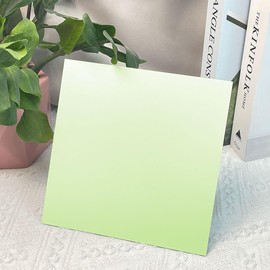Mcblancok 2 Pcs 12x12 Inch 1/8 in Thickness Nyanza Green Pastel Color Plexiglass Panel One Sided Glossy One Sided Frosted Plexiglass for DIY Items
