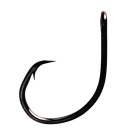 Eagle Claw L2004 Circle Sea Hook, Platinum Black Finish, Non-Offset Tournament Hooks, Sizes 5/0 to 10/0 in 50 and 100 Packs (Eagle Claw 2004 Circle Black 7/0 50 Pack)