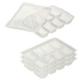 Richell Moomin Baby Freeze Block Tray R 25 1 Block Capacity 0.9 fl oz (25 ml), 8 Blocks, Pack of 4