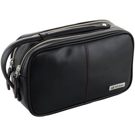Ishizue 2nd Bag, Men's Double Zipper, 2-Way Handle [IS-3150] - black -