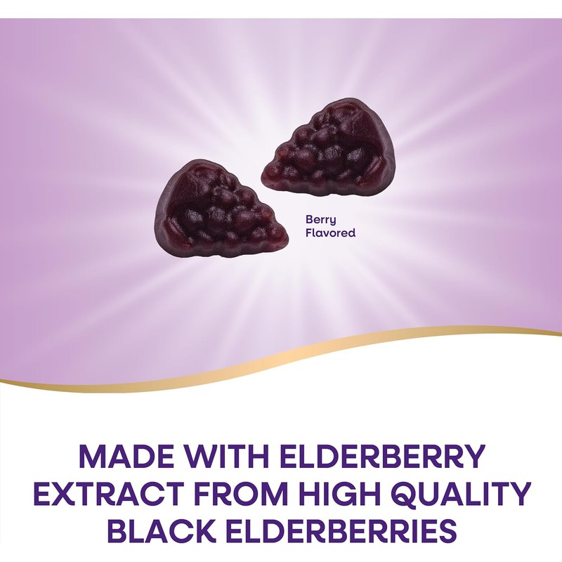 Nature’s Way Sambucus Elderberry Immune Support Gummies for Kids &