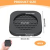 4 PCS Anti Vibration Pads for Washing Machine, Black Non