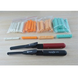 Perm 파마 롯드 세트 셀프 도구 미용실 루트펌 40바 뿌리 퍼머 [핑크 100수 파우치] Perm Rod Set Self Tool Beauty Salon Root Perm 40 Bars Root Perm [Pink 100 Pouch]