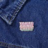 YOU'RE DOING GREAT Brooch Alphabet Classic Inscription Metal Lapel Badge