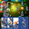 ChlinHuoho Solar Garden Elephant, Lights Garden Decor, Animal Garden Statue,