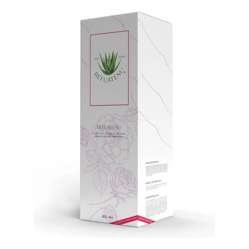 Crema Facial Corporal Hidratante Con Aloe Vera Esencia Rosas