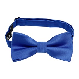 Alizeal Boys Adjustable Pre Tied Wedding Party Tuxedo Bow Tie, Royal Blue