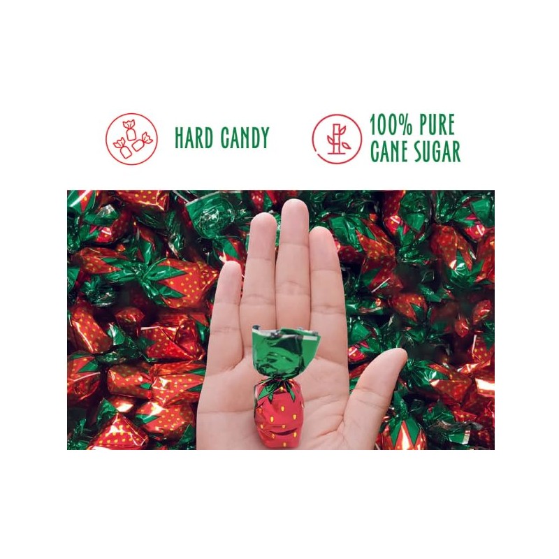Strawberry Filled Individual Wrapped Bon Bons Hard Candies