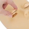 Eyelash Extension Mannequin Head with 3 Pairs of Removable Eyelids,