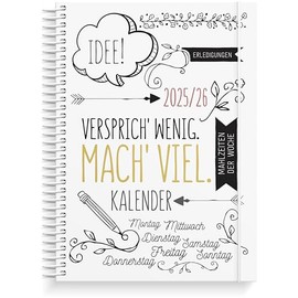Burde Doodle A5 Schülerkalender 2025/2026: Schulplaner Wochenplaner Timer Terminkalender für 2025/2026