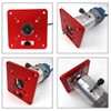 Router Plate Aluminium Alloy Router Table Insert Plate Universal Trimming