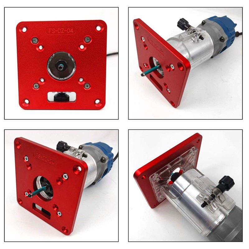 Router Plate Aluminium Alloy Router Table Insert Plate Universal Trimming