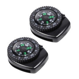 Kisangel Watch Compass Mini Compass 2 Pcs Portable for Outdoor Activities Camping