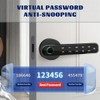 bijialock Fingerprint Door Lock,Touchscreen Biometric Door Lock, with Passcode keypad