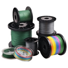100% PE Braided Fishing Line 4 Strands 100M/300M/500M/1000M Super Strong Smooth PE Braided Multifilament Fishing Lines for Saltwater Fishing (Green, 2.5#-547Yard(500M)-0.25MM/30LB)