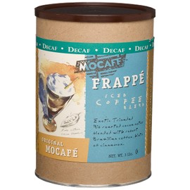 MOCAFE Frappe Iced Coffee Blend, Original Mocafe Decaf, 3-Pound Tin