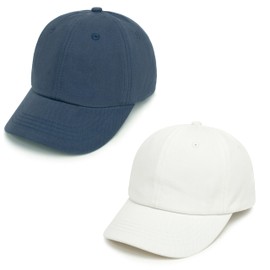 Sea Zaela Toddler Boys Baby Girls Baseball Hats Summer Caps Kids Baseball Caps Toddler Sun Hat Adjustable Size for 2-6Y Navy Blue+White