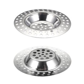 (Set of 2) Stainless Steel Kitchen Sink Strainer Plug, Standard Strainer Drain Protector for Bathroom/Kitchen, Hair Catcher for Bathtub/Shower 3 inches 7.5 cm(Model-2)