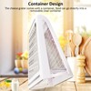 Professional Cheese Grater, Stainless Steel Box Grater with Container, XL
