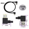 AAOTOKK 90 Degree 3.0 A USB Cable Left & Right