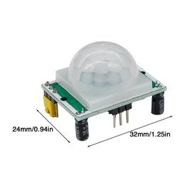 6pcs HC-SR501 High Sensitivity Human Infrared Sensing Module Pyroelectric Infrared Sensor Compatible with Raspberry Pi