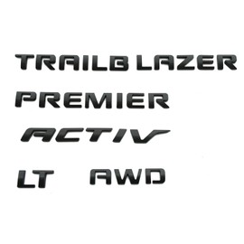 5Pcs Rear Emblems Car Badge Logo Nameplate Compatible with 2021-2026 Chevy Trailblazer Emblems New 42764658 (Matte Black)