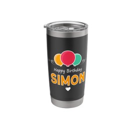 Happy Birthday saying Simon Stainless Steel Insulated Tumbler