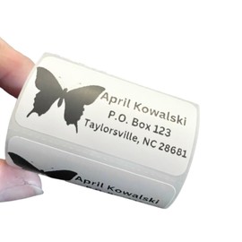 Custom Stickers, Butterfly Return Address Labels, Address Stickers, Several Designs, 2x1 inch labels, Several Font Choices