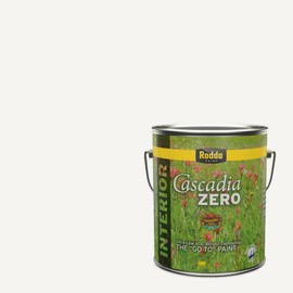Rodda Paint CASCADIA ZERO Interior Flat Paint & Primer in One, 1-Gallon, White Shoulders