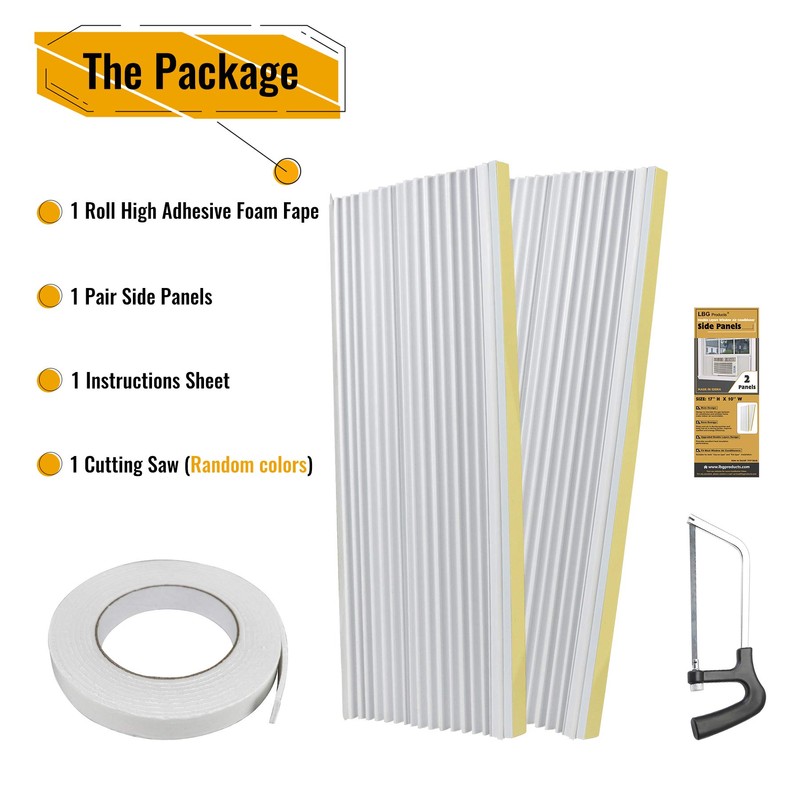 LBG Products Air Conditioner Side Panel Kit for Window AC