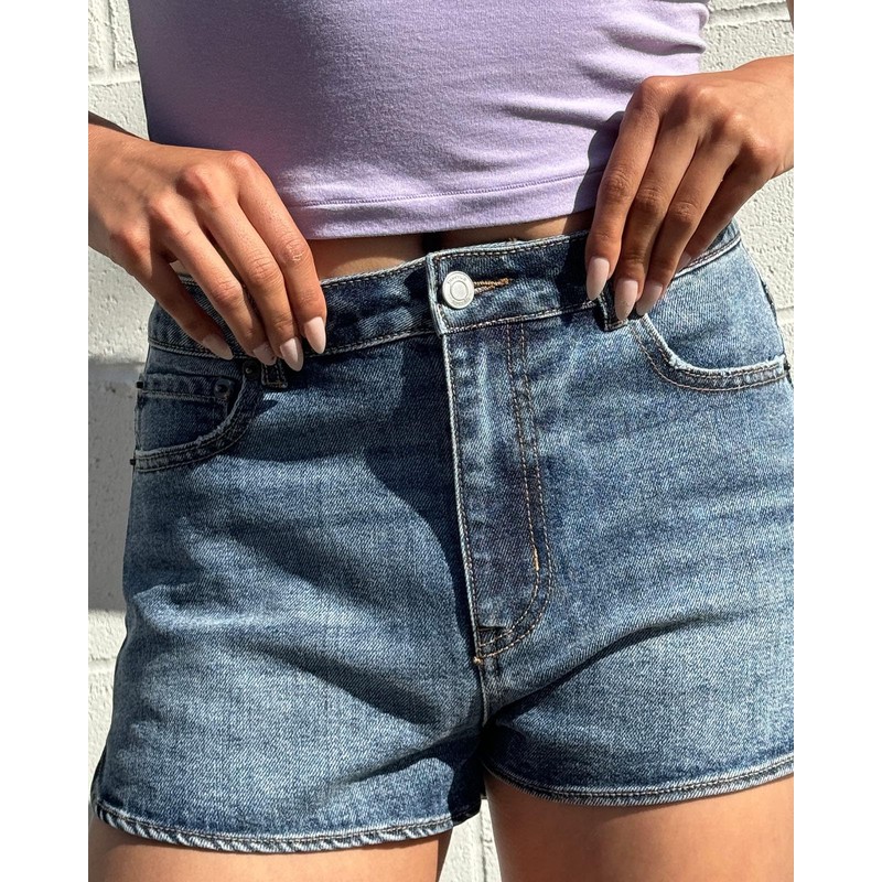Florence by millsWomensThrowback Denim ShortMedium Wash12