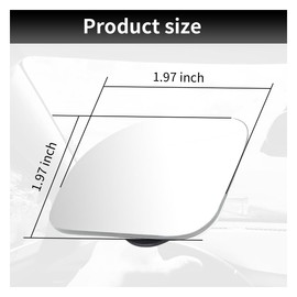 ZIMISI Fan-Shaped Blind Spot Car Mirror, 2" HD Glass Wide Angle Convex Mirror with Adjustable Stick, 360 Degree Frameless Rear View Mirrors for Car, SUV,Truck (Fan-Shaped)