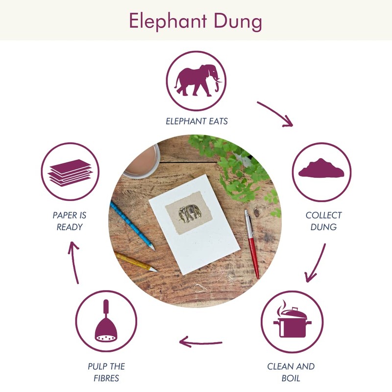 Elephant Dung Notebook | Handmade, Fair Trade & Eco Friendly