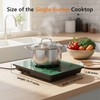 Single Burner Electric Cooktop, One Burner Ceramic Cooktop 1800W with