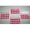 200-1 1/4" w X 3/4" h +20 Free Red Dice