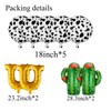 Western-Balloons - Set di 9 palloncini decorativi per feste a