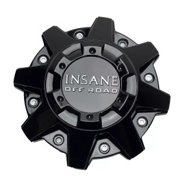Insane Off-Road Gloss Black/Chrome Logo Wheel Center Cap 395L212