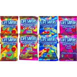 Lifesavers Gummies Assorted ~ Exotics, Collisions, Wild Berries & Original Net Wt 7 Oz (8)