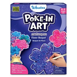Skillmatics Poke-in Art - Flower Bouquet, Mess-Free Fun for Kids, DIY Craft Kits, Creative Activity, Gifts for Girls & Boys Ages 4, 5, 6, 7, 8, 9