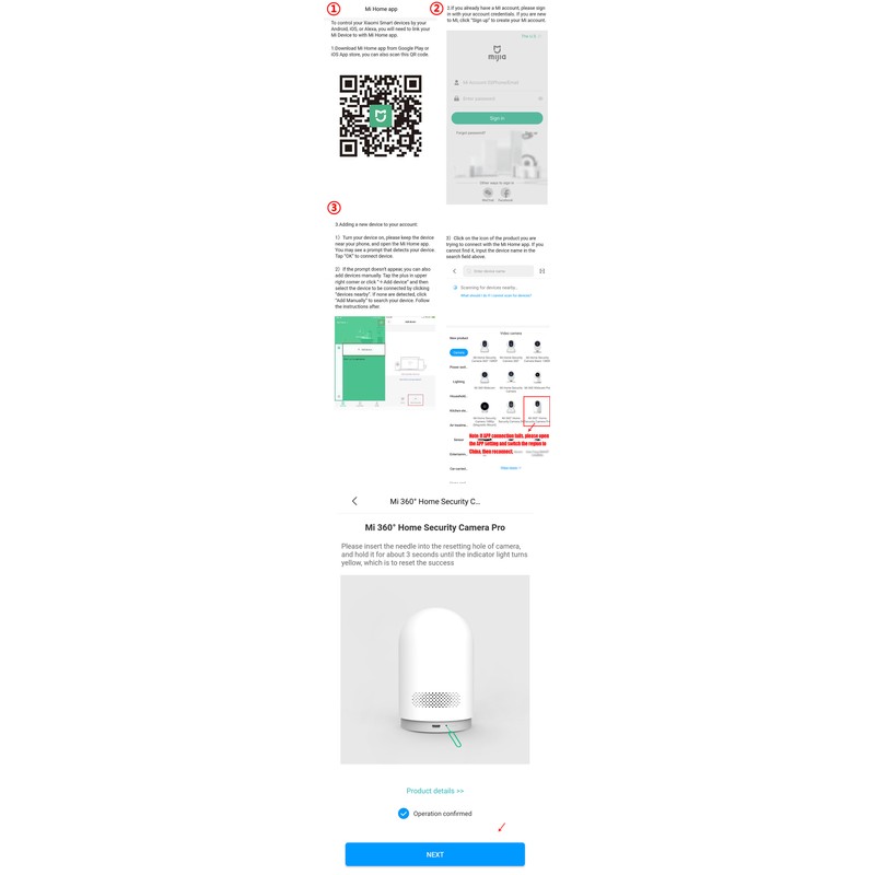 Smart IP Camera 3MP 360 Degree HD Infrared Night Vision