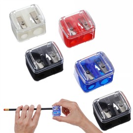 5Pcs Eye Pencil Sharpener for Women Lip Liner Pencil Eyeliner Eyebrow Sharpener Makeup Eyeliner Sharpeners for Pencils Double Cosmetic Handheld Sharpeners Multi Colors