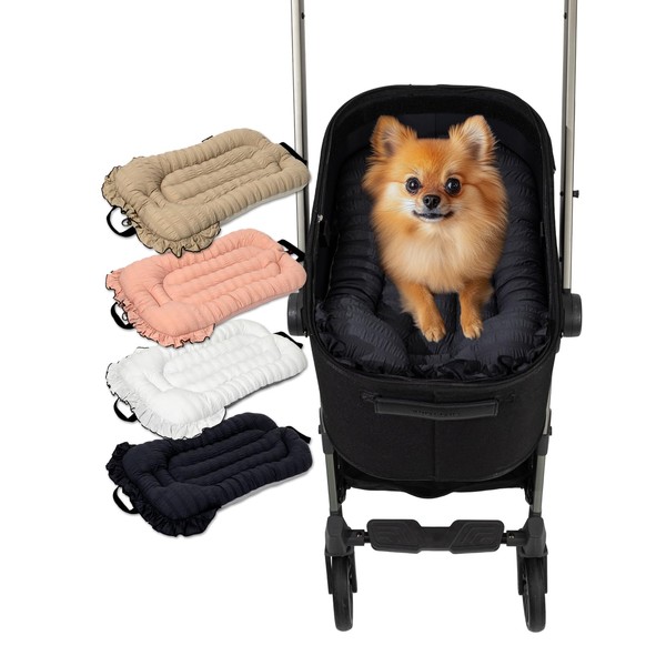 Easy Wash Dog Stroller Mat, Durable Orthopedic Pet Stroller Cushion