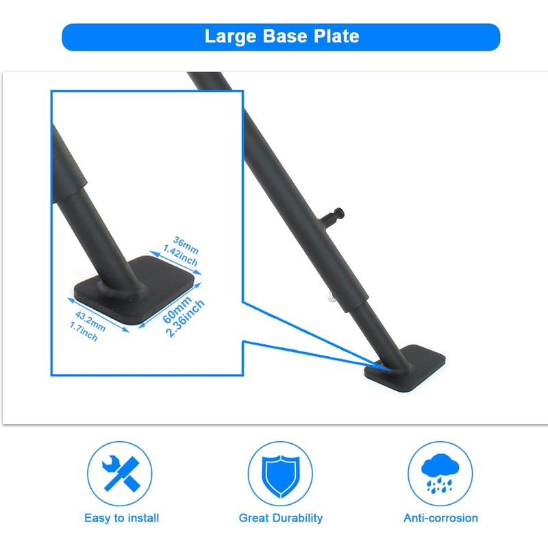 Mantt Adjustable 3'' Kickstand Side Stand Fit for CRF450X 2017-2005,