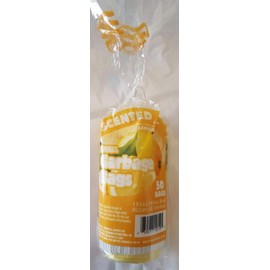Greenbrier Lemon Scented 4 Gallon Yellow Trash Bags - 50 Count
