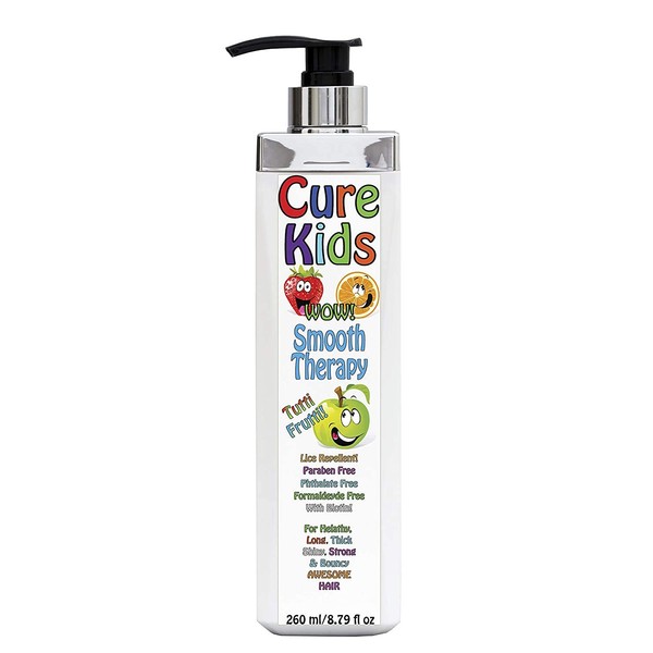 Cure Kids Smooth Therapy Silky Shiny Hair Treatment for your kids. Safe de Ninos Queratina Keratina Brasilera Tratamiento children child baby babies (8 fl oz)