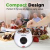 NutriChef Electric Fondue Pot | 25W Chocolate Melting Warmer |