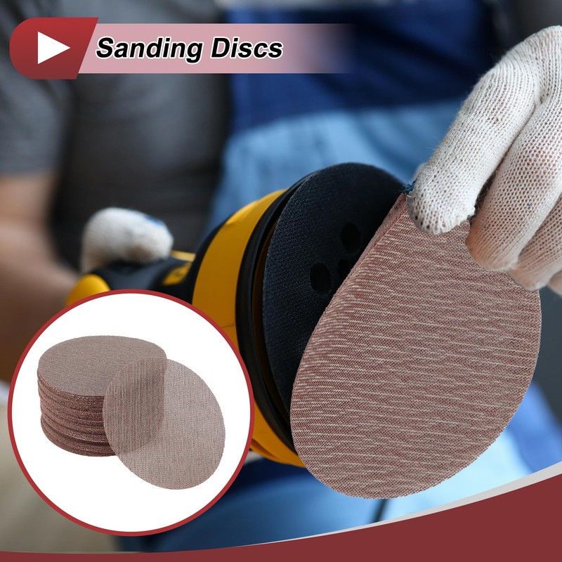 HEROFFIX 50 Pcs 6 Inch Abranet Sanding Mesh Anti-Clog Hook