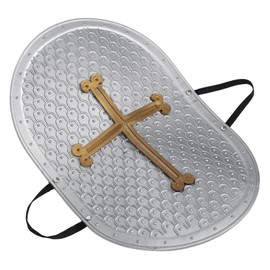 LIFKOME Play Shield Roman Cross Toys Kids Toy Shield Children Toy Party Supplies Plastic Sword Toddler Make up Kid Shield Grey