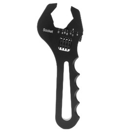 YWBL-WH Adjustable Wrench Aluminium Alloy Spanner Wide Jaw Opening with Wavy Grip for DIY Tubing Installation Disassembly